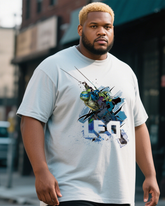 LEO Men's 100% Cotton Big & Tall T-Shirt